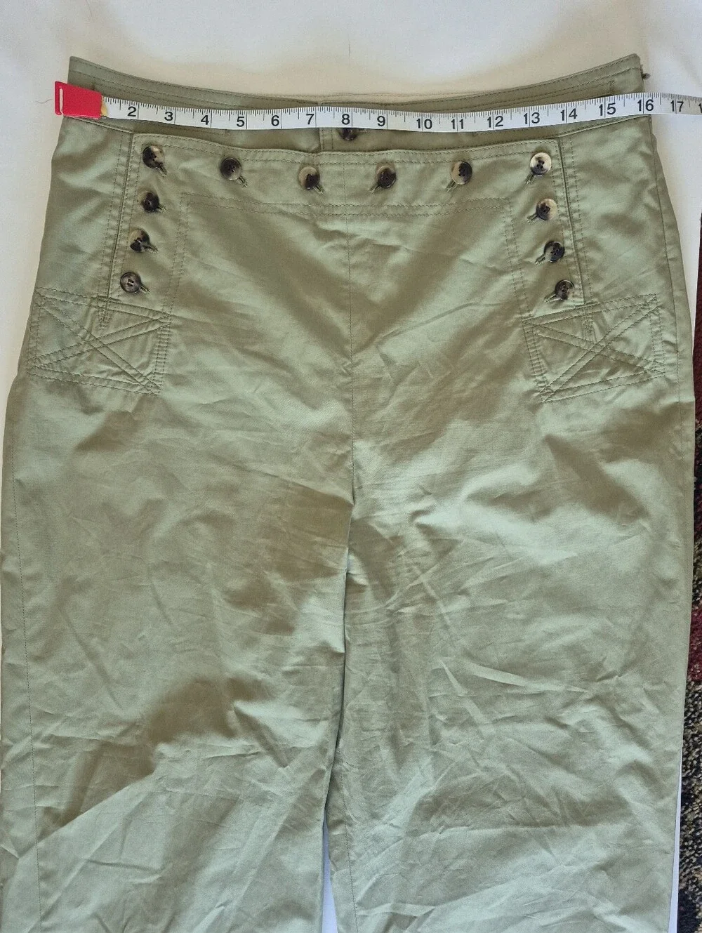 Tory Burch Pants Sailor Light Green Size 10